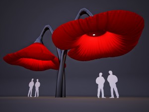 warde flower street lamp Modelo 3D