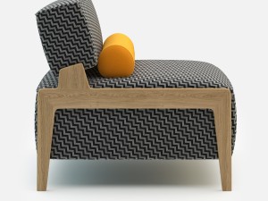 Inno box wood armchair 3D Модель