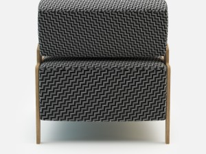 Inno box wood armchair 3D Модель