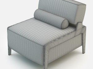 Inno box wood armchair 3D Модель