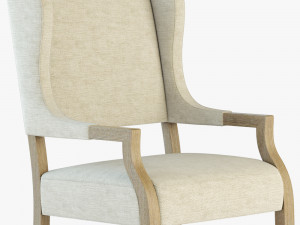 Bernhardt santa barbara dining arm chair Modello 3D