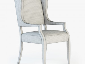 Bernhardt santa barbara dining arm chair Modello 3D