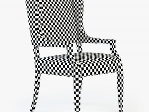 Bernhardt santa barbara dining arm chair Modello 3D