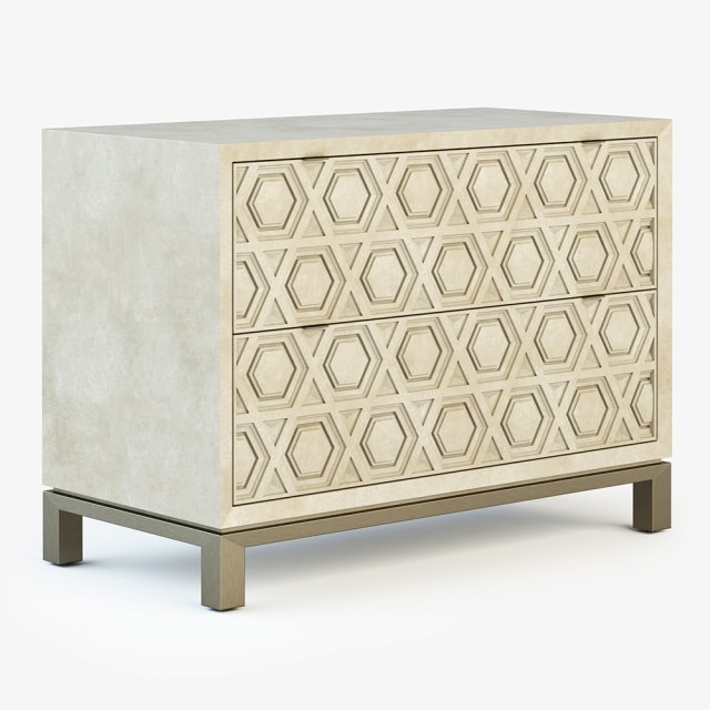Bernhardt santa barbara drawer chest 3D 모델 .c4d .max .obj .3ds .fbx .stl .blend 
