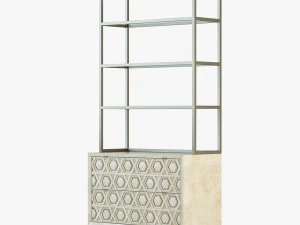 Bernhardt santa barbara drawer chest 3D Model