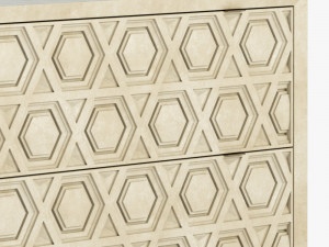 Bernhardt santa barbara drawer chest 3D 모델