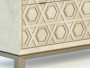 Bernhardt santa barbara drawer chest 3D 모델