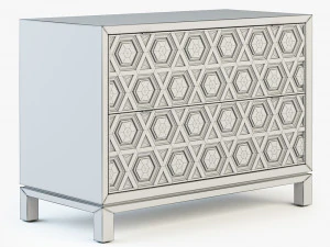 Bernhardt santa barbara drawer chest 3D Model