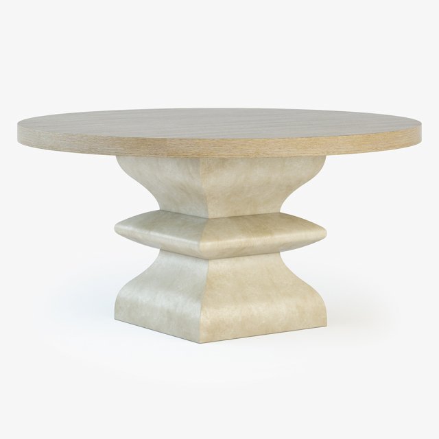 bernhardt santa barbara round dining table 3D Модель .c4d .max .obj .3ds .fbx .stl .blend 