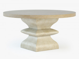 bernhardt santa barbara round dining table Model 3D
