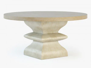ベルンハルト サンタバーバラ ラウンド ダイニング テーブル 3Dモデル