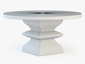 bernhardt santa barbara round dining table 3D Модель