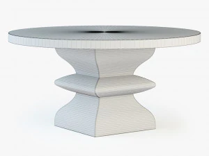 bernhardt santa barbara round dining table 3D Model
