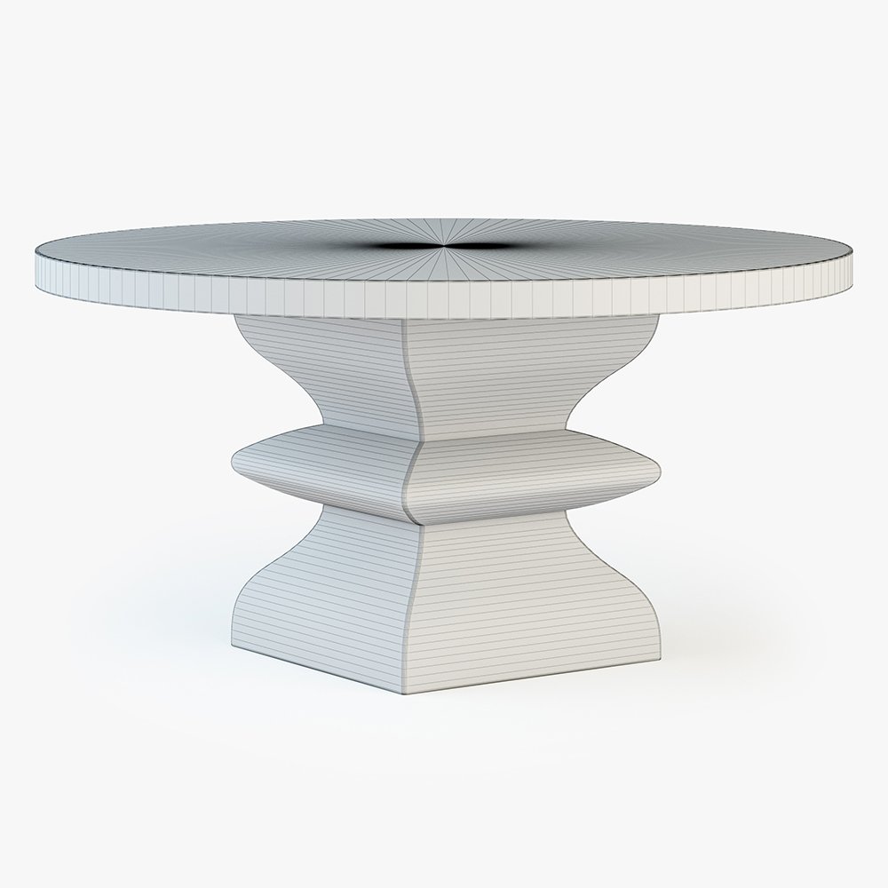 Bernhardt Santa Barbara Round Dining Table Free 3D Model