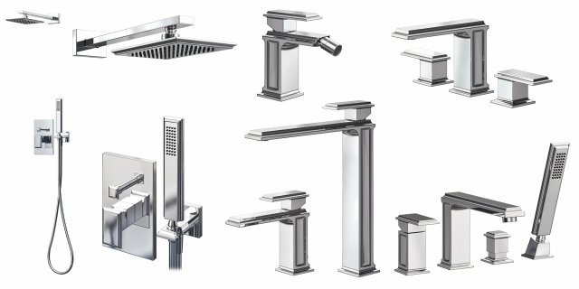 Gessi eleganza Modello 3D .c4d .max .obj .3ds .fbx .stl .blend 