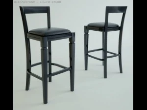 scavolini baccarat chair stool 3D Model