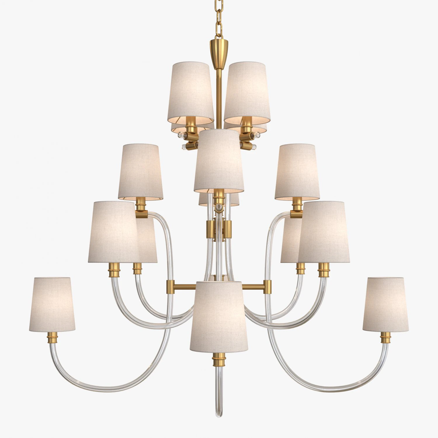 Clarice large chandelier by julie neill 3D Model .c4d .max .obj .3ds .fbx .stl .blend 