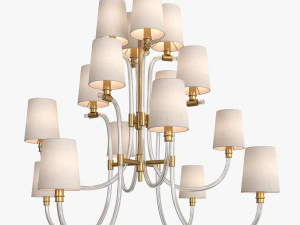 Clarice large chandelier by julie neill 3D Model