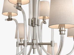 Clarice large chandelier by julie neill 3D Model