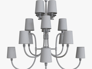 Clarice large chandelier by julie neill 3D Модель