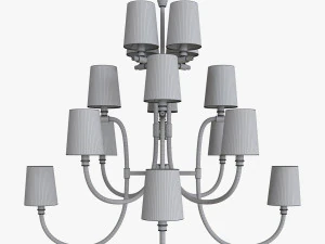 Clarice large chandelier by julie neill 3D Model