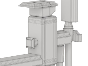 gessi eleganza bath mixer Model 3D