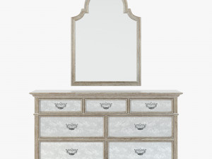 Bernhardt Campania Mirror Dresser Modelo 3D