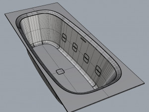 Teuco outline bathtub 3D 모델