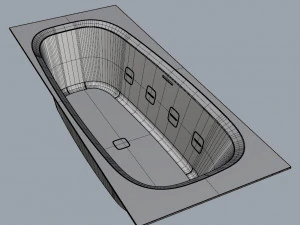 Teuco outline bathtub 3D Model