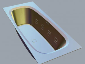 Teuco outline bathtub 3D Model