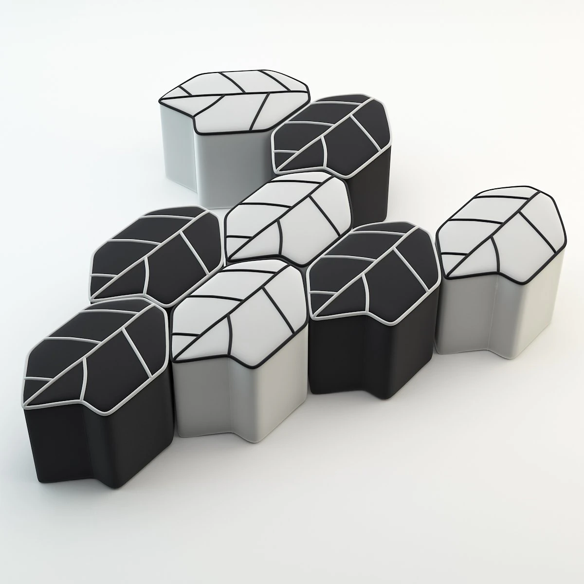leaf seat 3D Model .c4d .max .obj .3ds .fbx .stl .blend