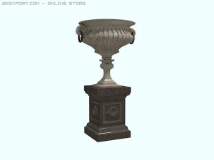 small architectural forms a flowerpot 3D Модель