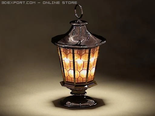lantern 3D Model .c4d .max .obj .3ds .fbx .stl .blend 