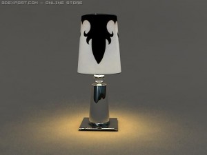 3d table lamp for the interior 3D Model