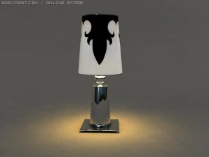 3D tafellamp voor het interieur 3D Model
