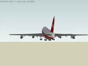 trans world airlines boeing 747121 Modelo 3D
