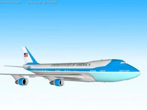 air force one boeing 747200 3D Model