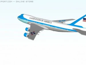 air force one boeing 747200 3D Model