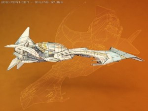 futuristic ship 3D 모델