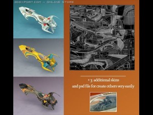 futuristic ship 3D 모델