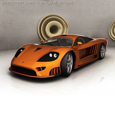 saleen s7 Modelo 3D .c4d .max .obj .3ds .fbx .stl .blend 