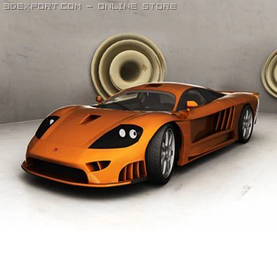 saleen s7 3D Model .c4d .max .obj .3ds .fbx .stl .blend 