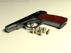 makarov 9mm  pistol Modelo 3D