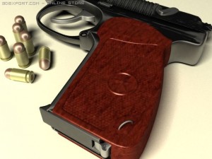 makarov 9mm  pistol Modelo 3D