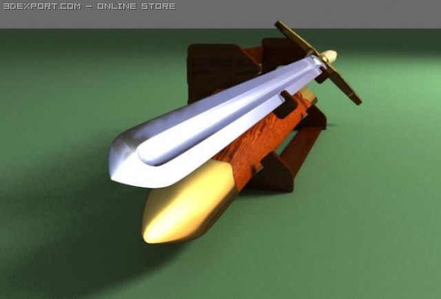 sword Modelo 3D .c4d .max .obj .3ds .fbx .stl .blend 