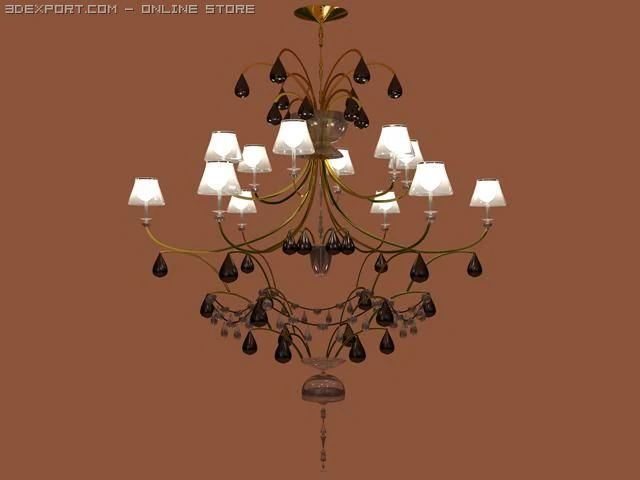 chandelier 3D Model .c4d .max .obj .3ds .fbx .stl .blend 