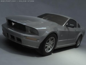 ford mustang gt v8 3D Model