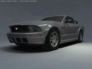ford mustang gt v8 Model 3D