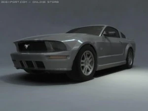 ford mustang gt v8 3D Model