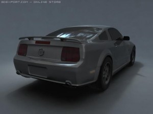 ford mustang gt v8 Model 3D